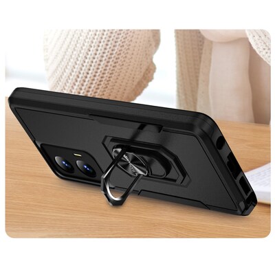 SaharaCase Raider Series Rugged Case for Motorola G Stylus 5G, Shock Absorbing, Scorpion Black (CP00578)