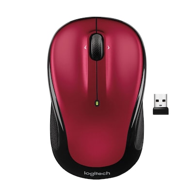 I fare Korridor Disse Logitech M325S Wireless Ambidextrous Optical USB Mouse, Red (910-006830) |  Quill.com