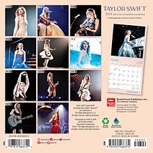 2024 BrownTrout Taylor Swift 7 x 14 Monthly Mini Wall Calendar (9781975466374)