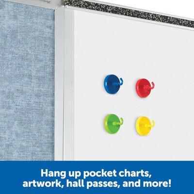 Learning Resources Super Strong Magnetic Hooks 1.5 in Diameter, 4 Pieces (LER2694)