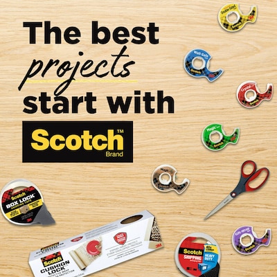 Scotch Magic Invisible Tape with Dispenser, 3/4" x 16.67 yds., 2/Pack (122DM-2)