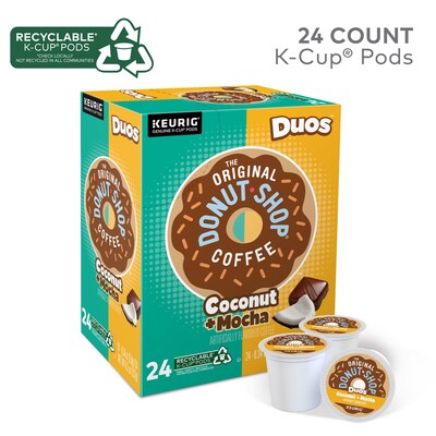 The Original Donut Shop Coconut Mocha Coffee, Medium Roast, 0.34 oz. Keurig® K-Cup® Pods, 24/Box (6248)