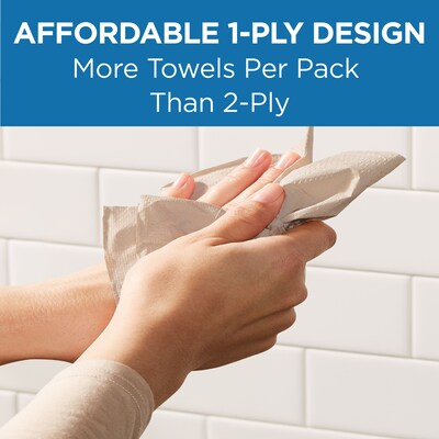 Pacific Blue Basic Recycled Multifold Paper Towel, 1-Ply, 250 Sheets/Pack, 16 Packs/Carton (23304)