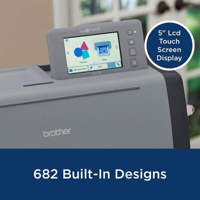 Brother ScanNCut DX Electronic Cutting Machine with Scanner, Gray (SDX125EGY)