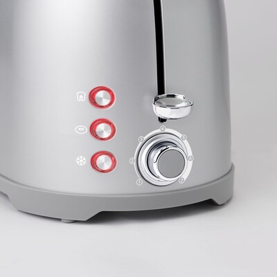 Betty Crocker 2-Slice Pop-Up Toaster, Silver (BC-4621S)