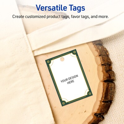 Avery 3" Blank Price & Merchandise Tags, White, 80/Carton (S00-FDP-PRMWT10)