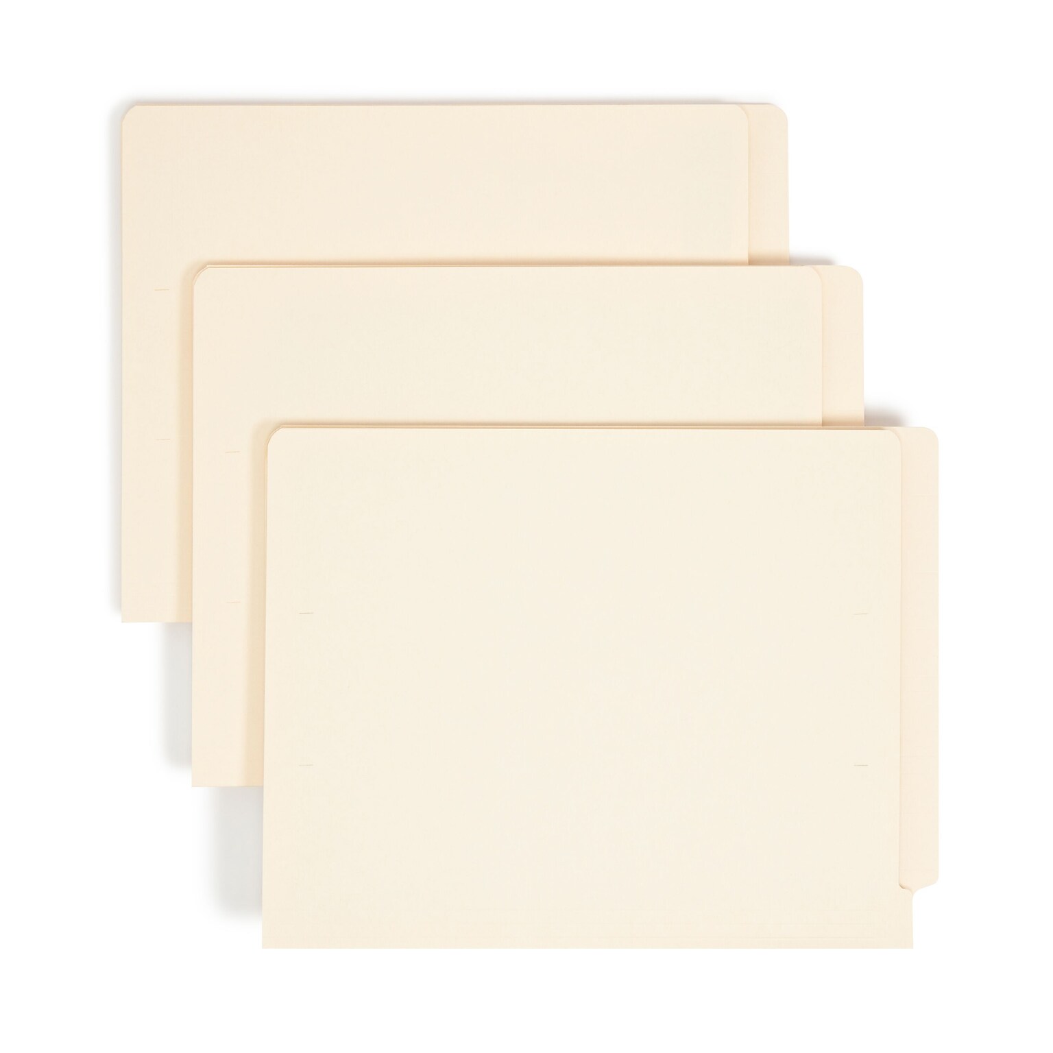 Smead End-Tab File Folders, Reinforced Straight-Cut Tab, Letter Size, Manila, 100/Box (24110)