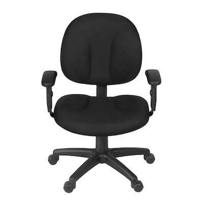 Regency Comfort Series Ergonomic Fabric Swivel Task Chair, Black (105-AA-BK)