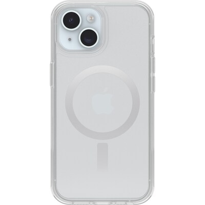 OtterBox Symmetry for MagSafe Case, iPhone 15/14/13, Shock Absorbing, Clear (77-93109)