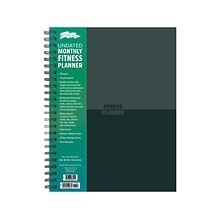 Willow Creek Fitness 8.5 x 11 Monthly Planner, Green  (40331)