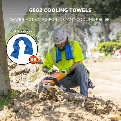 Chill-Its 6672 Heat Stress Prevention & Recovery Personal Protection Kit, One Size, 10 Pieces/Kit (12344)