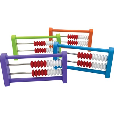Teacher Created Resources 20-Bead Wooden Mini Rekenreks, 4/Pack (TCR20129)