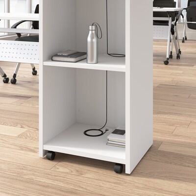 Bush Business Furniture Envision 48"H Stand Up Lectern, White (NVD129WH)