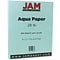 JAM Paper Matte Colored Paper, 28 lbs., 8.5 x 11, Aqua Blue, 50 Sheets/Pack (1524369)