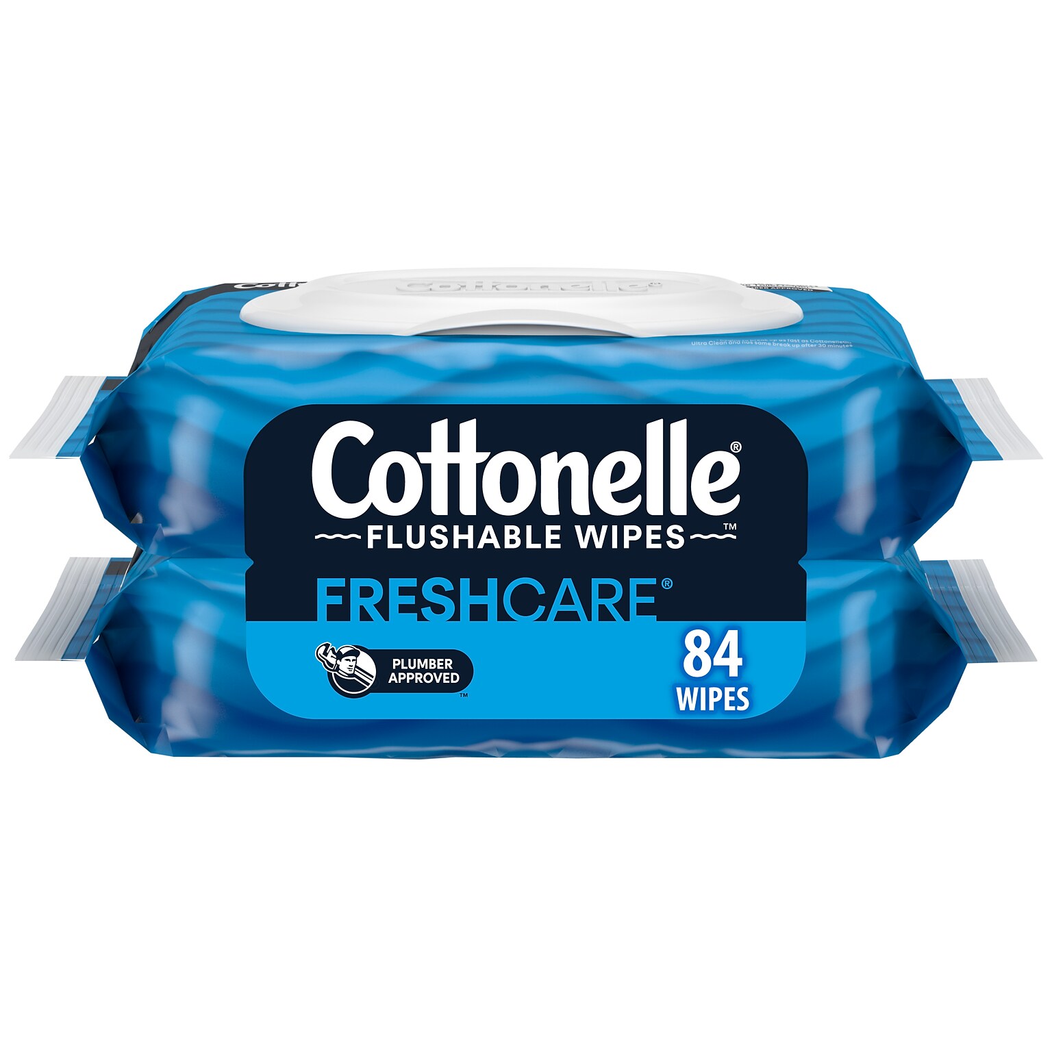 Cottonelle Flushable Toilet Paper Wipes, 42 Wipes/Pack, 2 Pack (35970)
