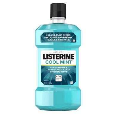 Listerine Cool Mint Antiseptic Mouthwash, 1.0 L (24489093)