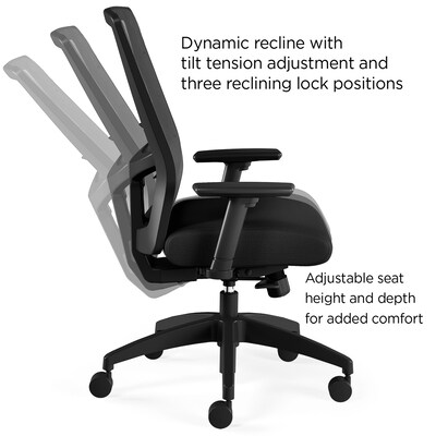 Union & Scale™ Workplace2.0™ 500 Series Fabric Task Chair, Black (51972)