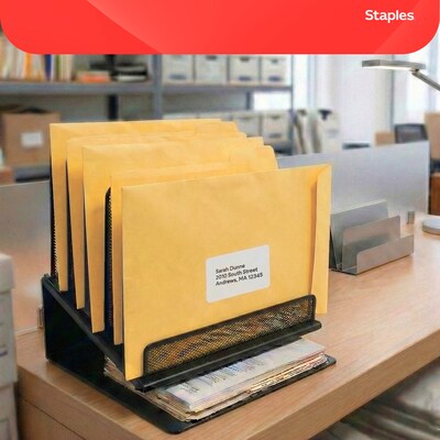 Staples Gummed Kraft Catalog Envelopes, 10"L x 15"H, Brown, 100/Box (SPL534768)