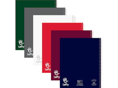 Roaring Spring Paper Products 1-Subject Notebooks, 9 x 11, College Ruled, 100 Sheets, Each (11096)