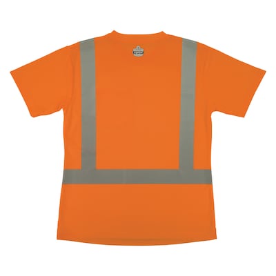 GloWear 8274 High Visibility Short Sleeve Women’s T-Shirt, ANSI Type R Class 2, Orange, Medium (22083)