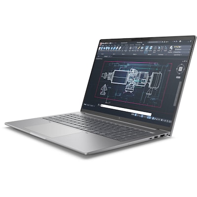 HP ZBook 8 G1i 16" Laptop, Intel Core Ultra 7 265H, 16GB RAM, 512GB SSD, NVIDIA RTX 500, Windows 11 Pro, Silver (BX7V4UT#ABA)