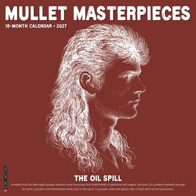2027 Willow Creek Mullet Masterpieces 12 x 12 Monthly Wall Calendar, Assorted Colors (61367)