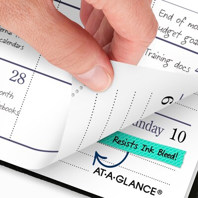 2027 AT-A-GLANCE Fine Diary 2.75" x 4.25" Weekly & Monthly Planner, Black (72-01-05-27)