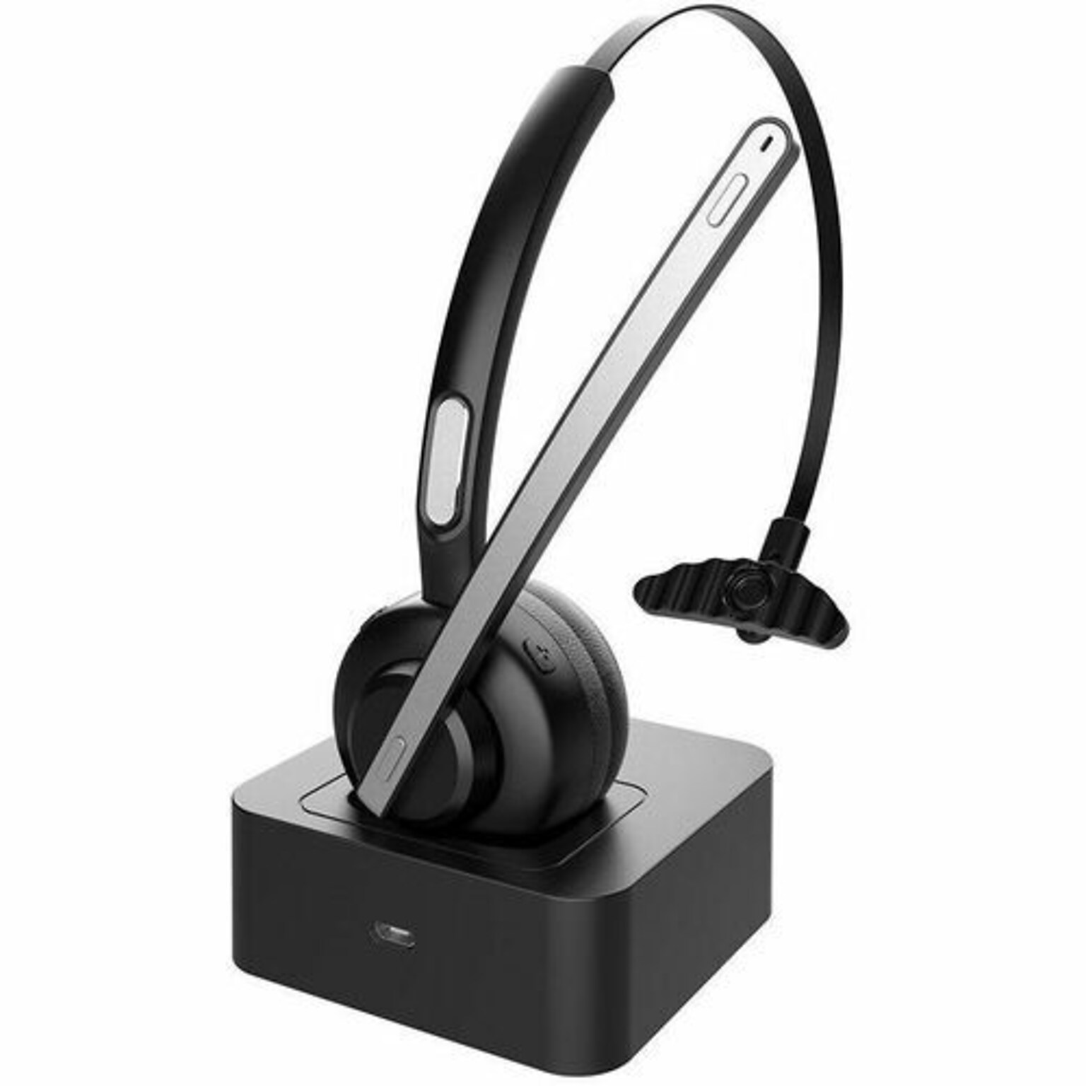 4XEM Interchangeable Wireless Noise Canceling Bluetooth Mono Headset, USB-C (4XWLHSTH10B)
