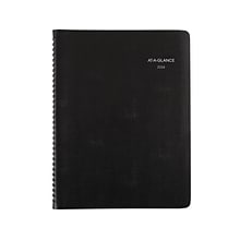 2024 AT-A-GLANCE QuickNotes 8 x 11 Weekly & Monthly Planner, Black (760352-05-24)