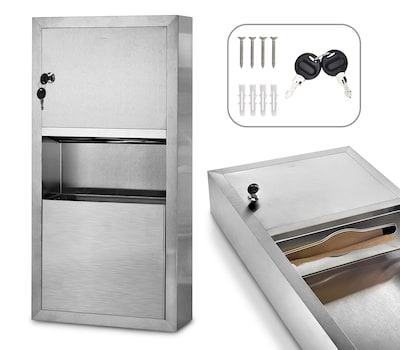 Alpine Industries Centerpull Paper Towel Dispenser, Stainless Steel (494)