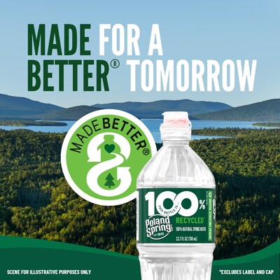 Poland Spring Sport Cap 100% Natural Spring Water, 23.7 oz., 24/Carton (12119443)