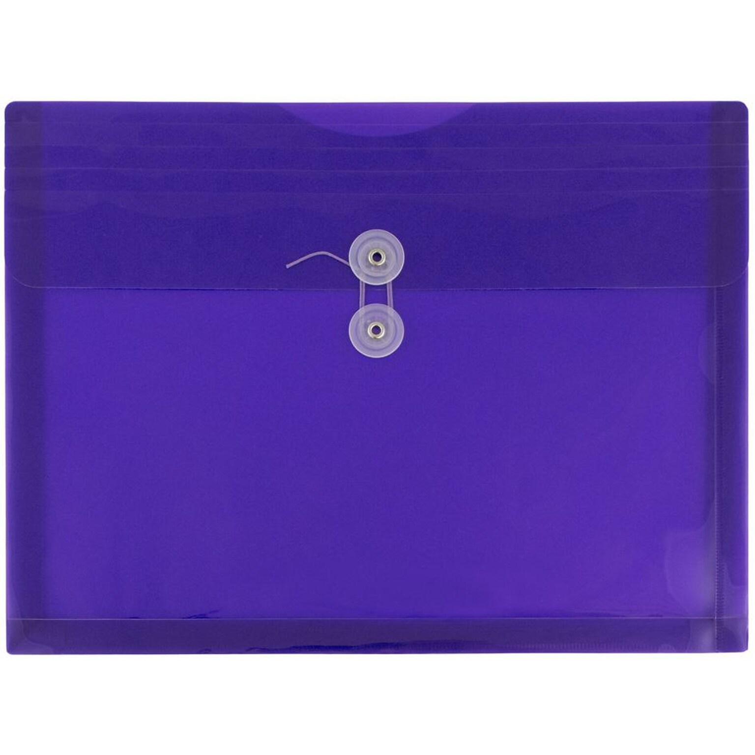 JAM Paper Premium Plastic Document File, Letter, Purple, 3/Pack (218B1PUX3)