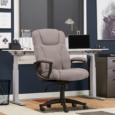 Serta Hannah II Fabric Executive Chair, Gray (43672D)