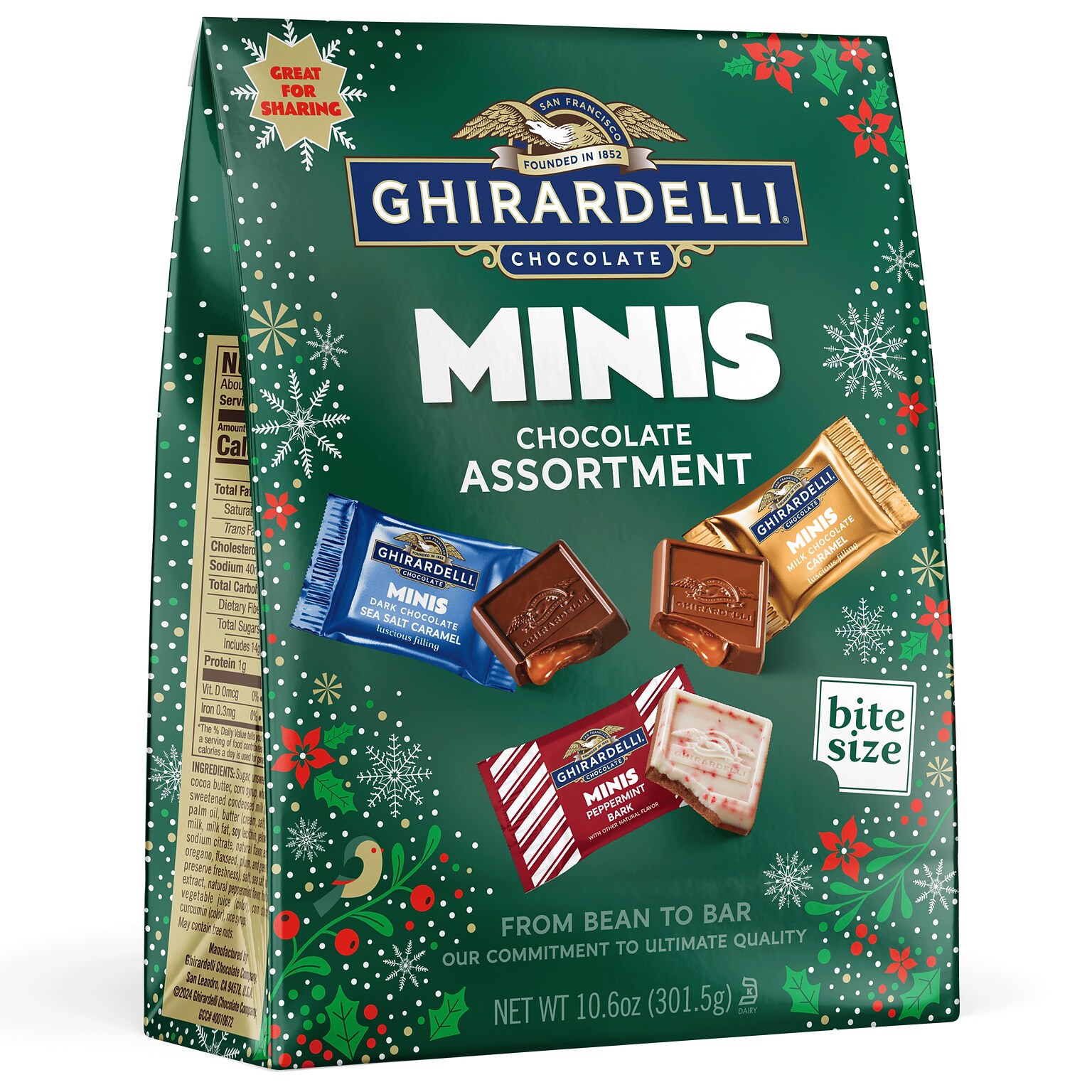 Ghirardelli Minis Chocolate Assortment Bag, 10.6 oz., 40/Pieces (10005167)