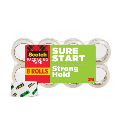 Scotch Packing Tape, 1.88 x 54.6 yds., Clear, 8/Pack (34508)