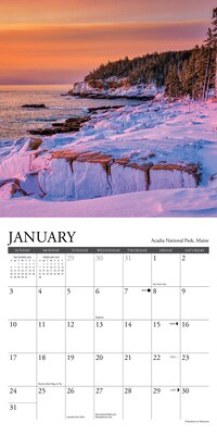2027 Willow Creek National Parks 7" x 7" Monthly Wall Calendar (64108)