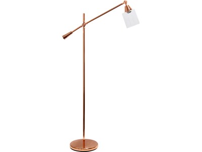 Lalia Home Studio Loft 55.5 Rose Gold Floor Lamp with Cylindrical Shade (LHF-5021-RG)