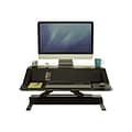 Fellowes Lotus Sit-Workstation 6H Adjustable Metal Stand, Black (0007901)