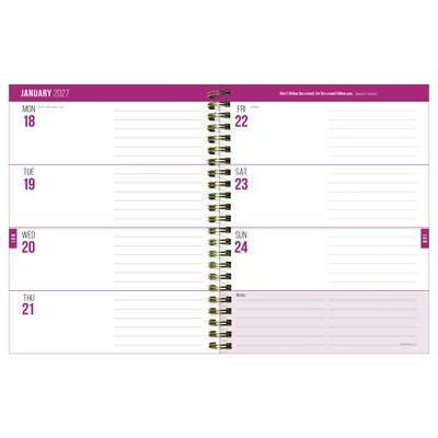 2026-2027 TF Publishing Buds & Blooms 6.5" x 8" Academic & Calendar Weekly & Monthly Planner, Multicolored (AY27-9206)