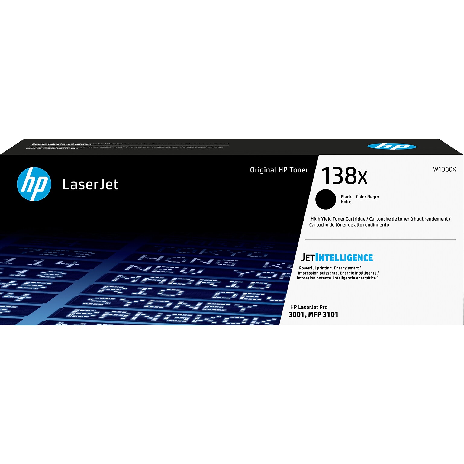 HP 138X Black High Yield Toner Cartridge, Prints Up to 4,000 Pages (W1380X)
