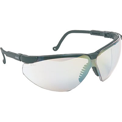 Sperian Genesis XC® Safety Glasses; Polycarbonate, Two Shot Temple, Clear, Black