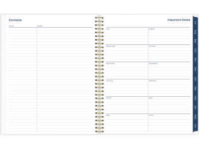 2023-2024 Blue Sky Gemma 8.5" x 11" Academic Weekly & Monthly Planner, Multicolor (118177-A24)