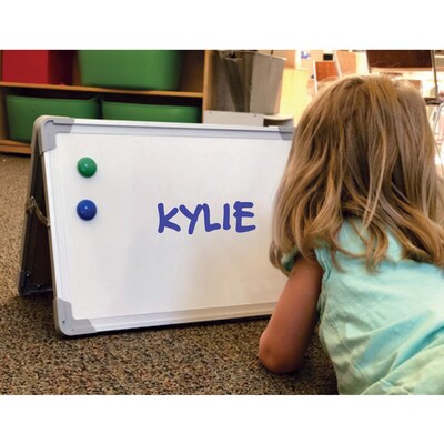 Flipside Double Sided Magnetic Dry-Erase Mobile Whiteboard Easel, 20 x 16, 3/Set (FLP50002)