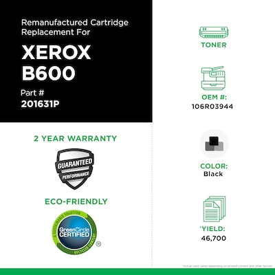 Clover Imaging Group Remanufactured Black Extra High YieldToner Cartridge Replacement for Xerox 106R03944