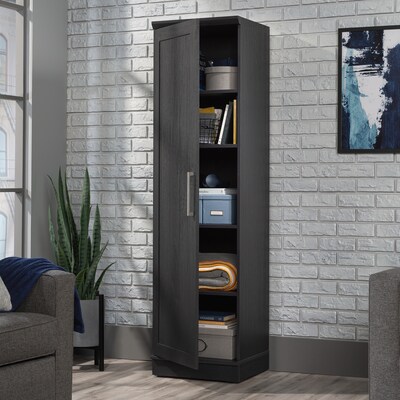 Sauder HomePlus 71"H Storage Cabinet with 4 Shelves, Raven Oak (435137)