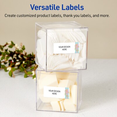 Avery Laser/Inkjet Rectangle Multipurpose Labels, 1" x 2-5/8", White, 160/Pack (S00EVC)