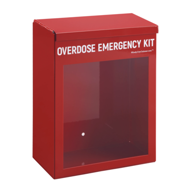 Victor Non-Locking Overdose Cabinet, Red (PB2959)