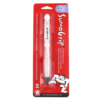 Sakura SumoGrip Pen Comfort, Liquid Ink, White Ink, 6/Bundle (SAK50287-6)