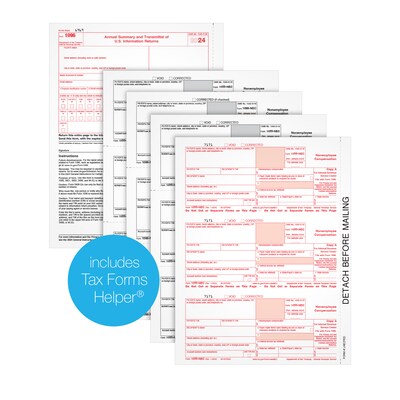 Adams 2025 1099-NEC Tax Form Kit, 4-Part, Copy A, B, 1, 2, 50/Pack (6103NECQ)