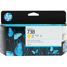 HP 738 Yellow Standard Yield Ink Cartridge (498N7A)